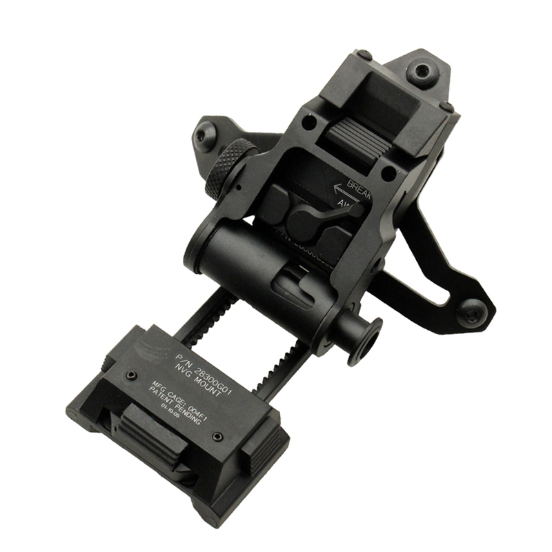 突击先锋 墨鱼干款铝制CNC夜视仪支架头盔改装夜视器材底座L2G05-A款翻斗车
