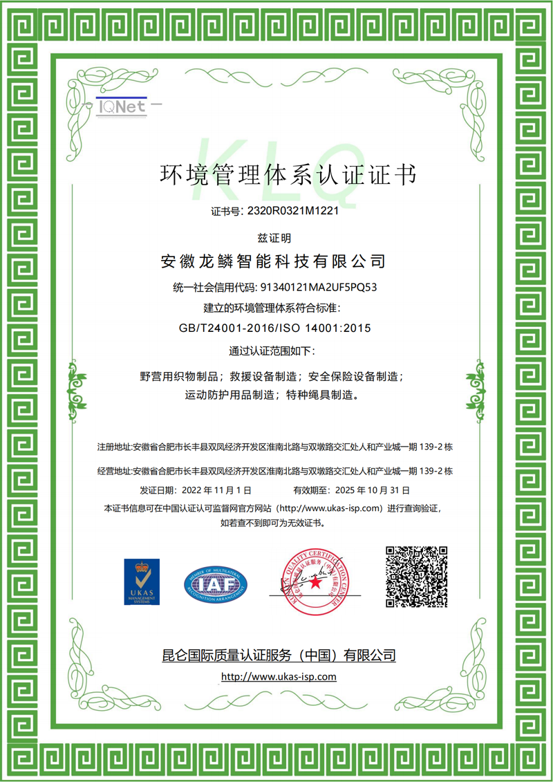 安徽龙鳞智能科技有限公司环境中文版